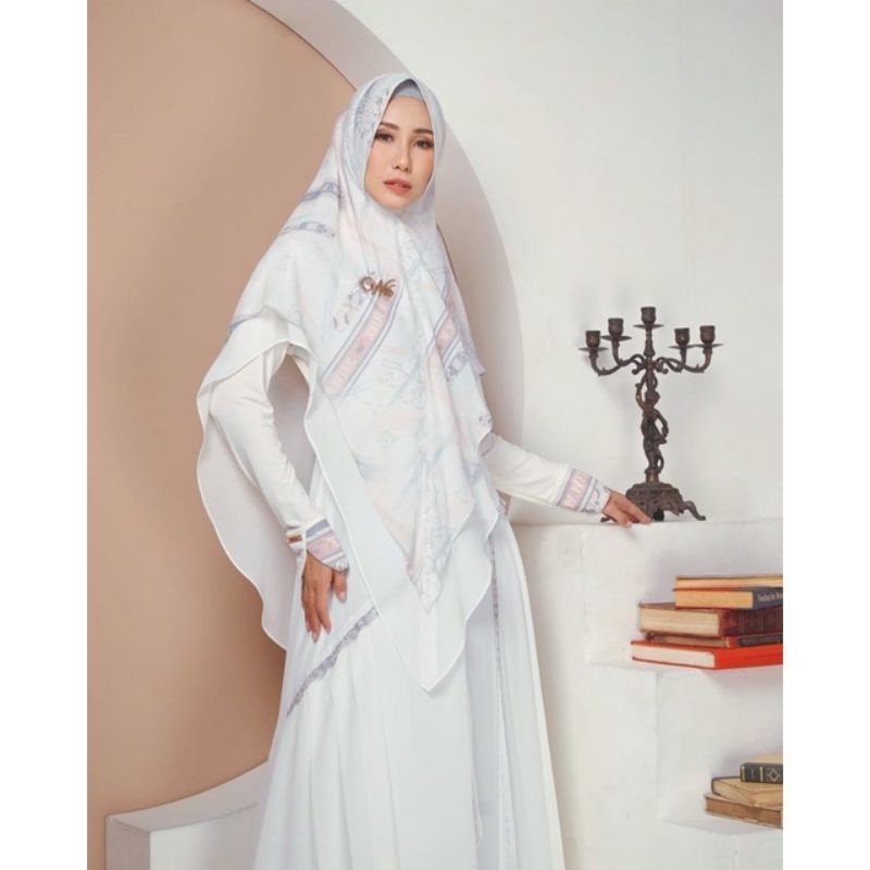 Wenona syar'i By wwiek muslimah khusus warna putih ready