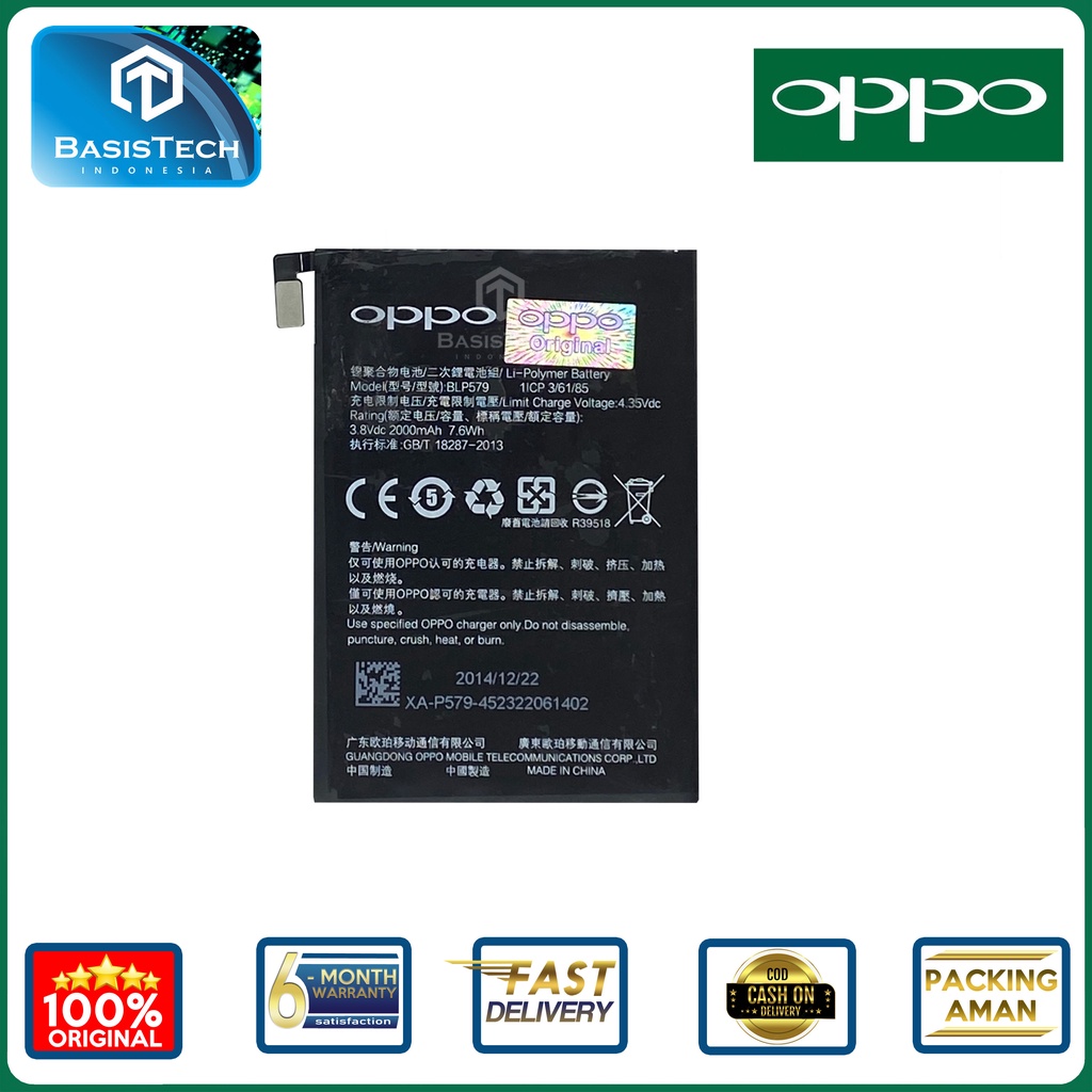 BATERAI OPPO R5 R8107 R8109 - BLP579 - ORI