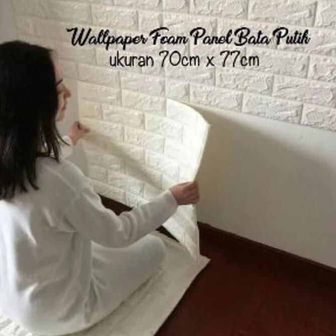 Wallpaper 3D Modern Foam Batu Bata Wall Sticker