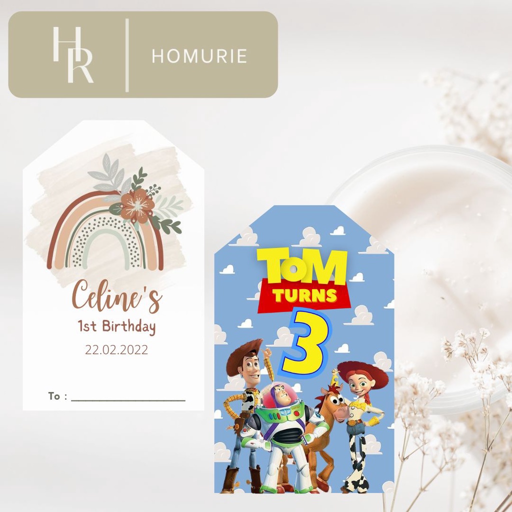HangTag Ulang Tahun Anak Tag Ulang Tahun Anak / Souvenir Hampers Birthday Ulang Tahun Anak / BIRTHDA