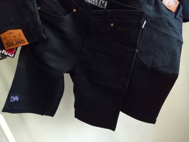 Jeans pendek strect cowo onfire original