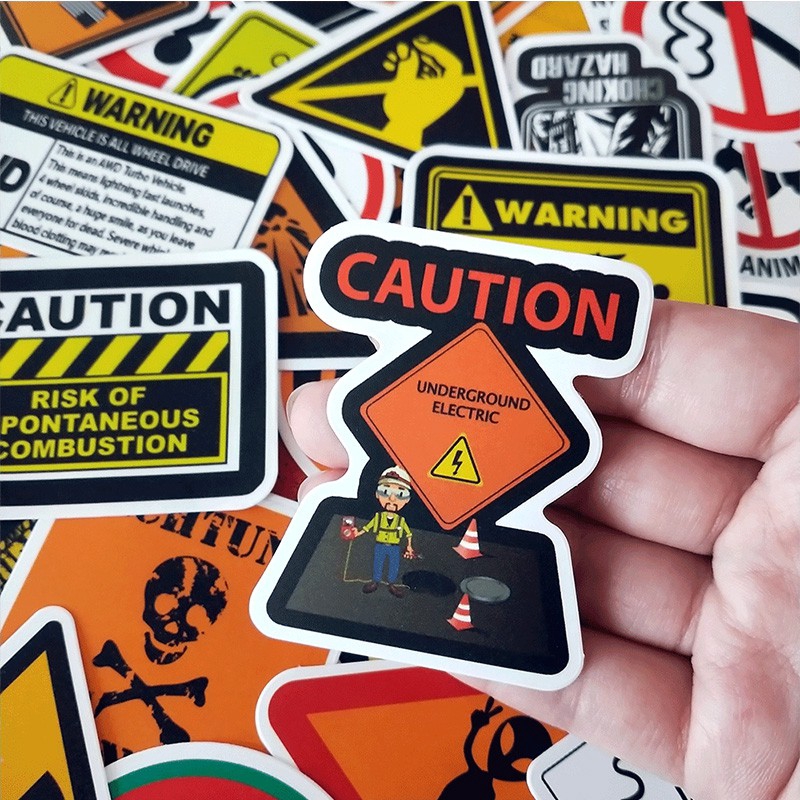 A set of 50 high-quality waterproof graffiti stickers