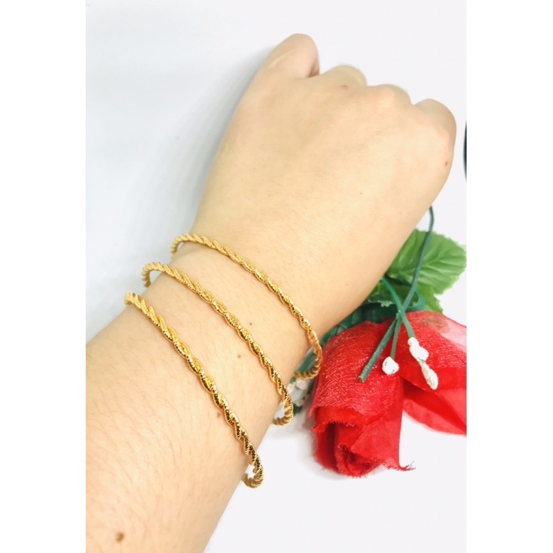 Gelang keroncong set3 Dewasa Emas 24k Xuping