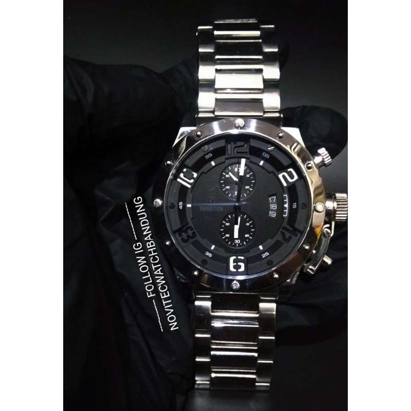 Jam Tangan Preloved Expedition Second E 6381 M Chronograph Cal Mov't YM92 Bekas Berkualitas