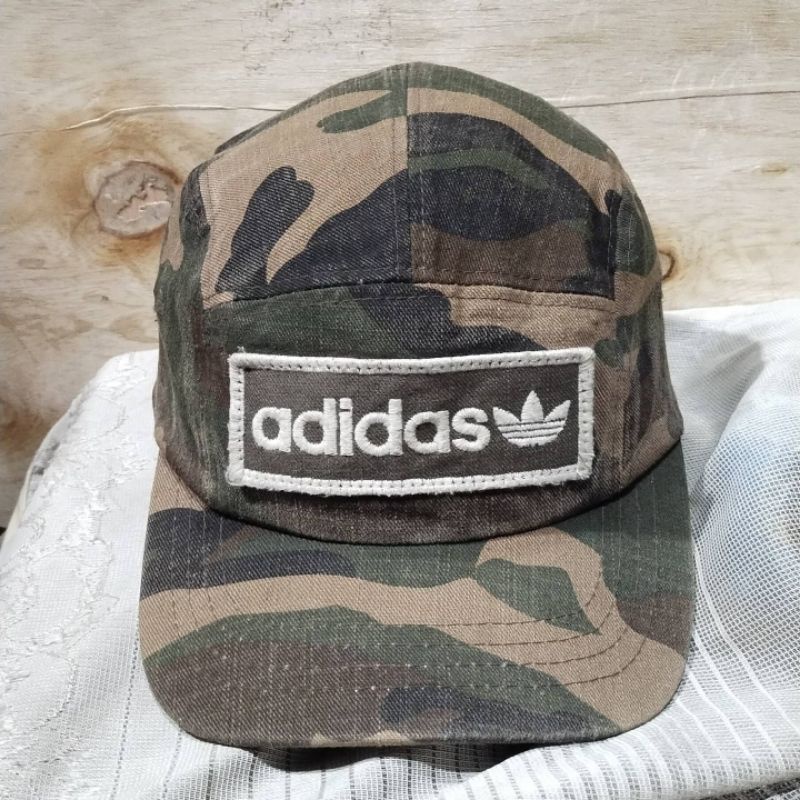 thrift topi 5panel adidas camo second originall