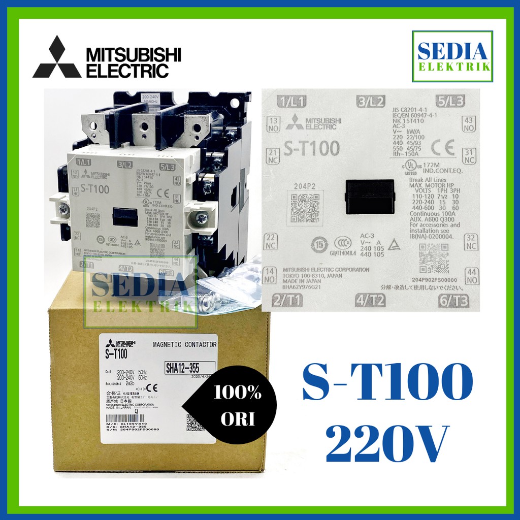S-T100 ST-100 ST 100 Kontaktor Contactor Mitsubishi