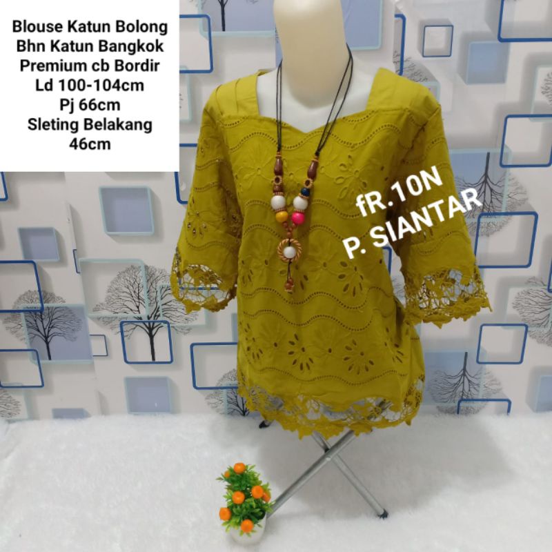 ATASAN KATUN BOLONG / BLOUSE KATUN BOLONG PREMIUM
