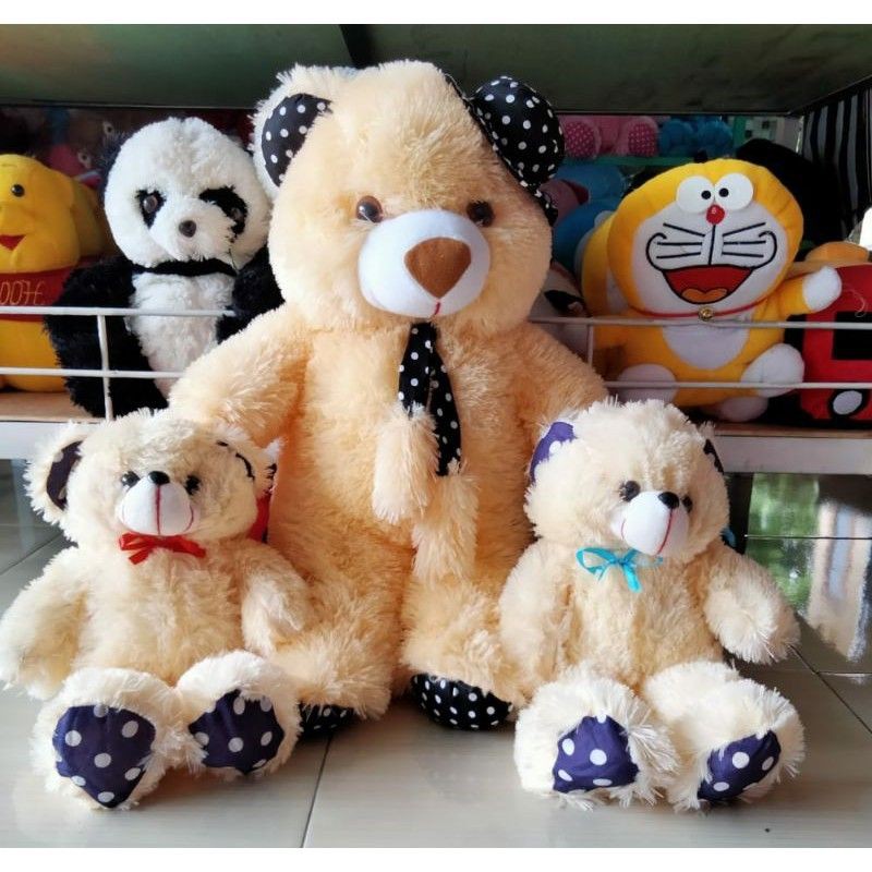 BONEKA BEAR BERANAK DAPET 3 / BONEKA TEDDY BEAR BERANAK TERMURAH TERLARIS / BONEKA BERKUALITAS