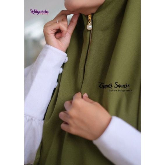 Kerudung Instan Resleting Bella Zipper Instan