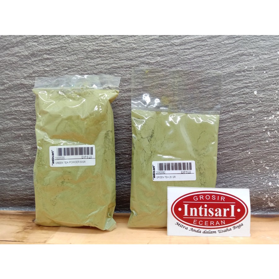 

Green Tea Powder / Green Tea Ori Kemasan 50 & 25 gr / Bubuk Minuman