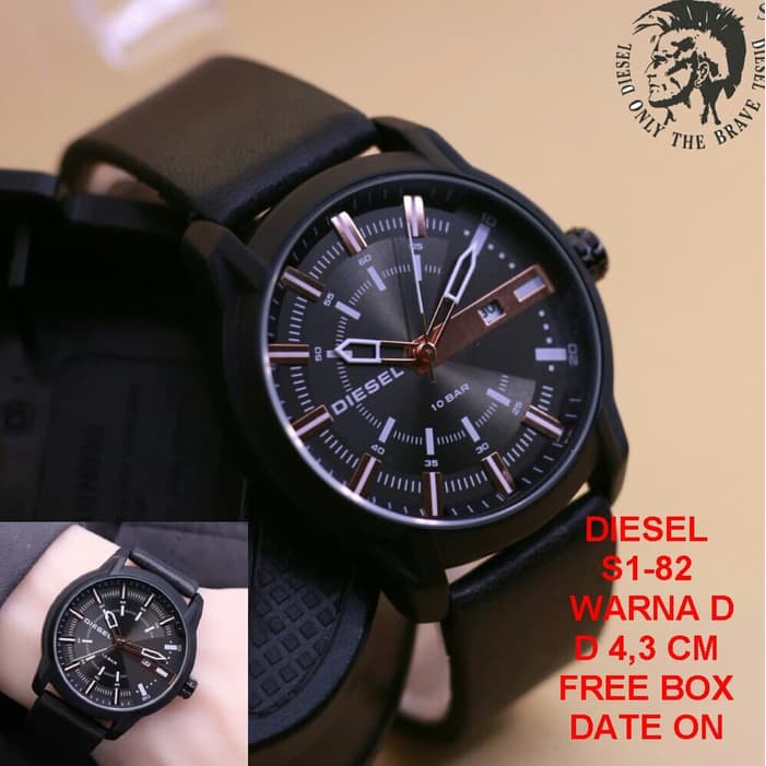 JAM TANGAN PRIA Merek DIESEL 82 Tali Kulit