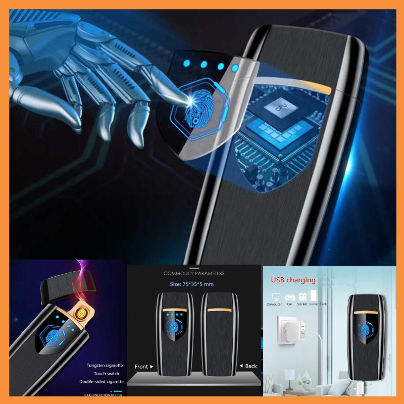Korek Api Elektrik Finger Print / Korek Api Elektrik Mini Korek Elektrik Korek Api USB
