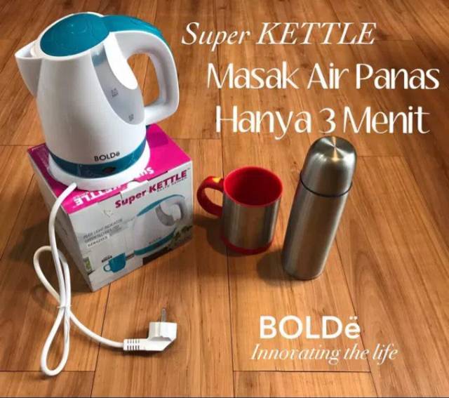 Super Kettle Original Bolde / Pemanas Air / Teko Listrik