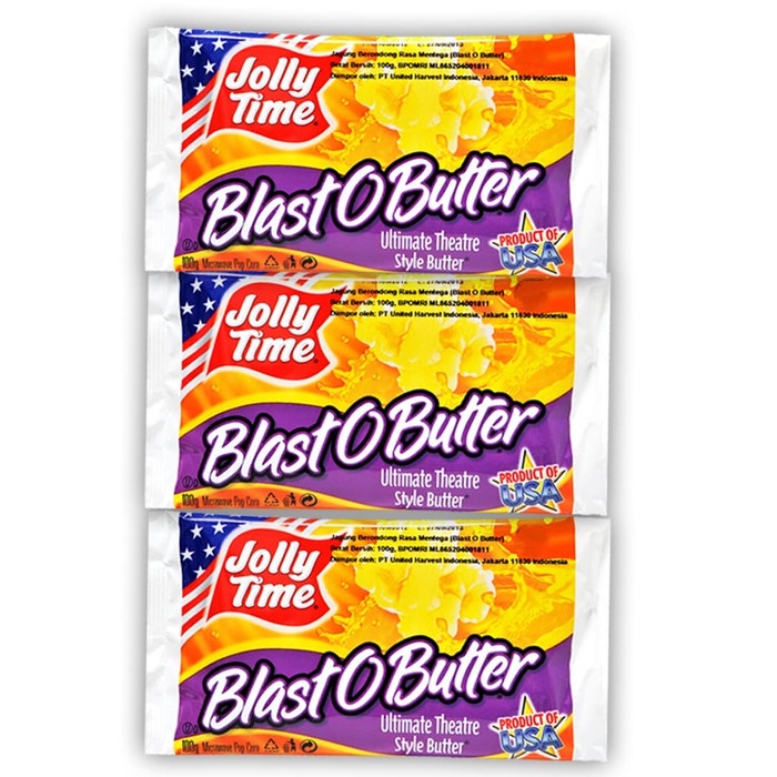 

INSTANT-CAMILAN- PAKET BUTTER MANIA (3BOB) - JOLLY TIME MIRCOWAVE POPCORN -CAMILAN-INSTANT.