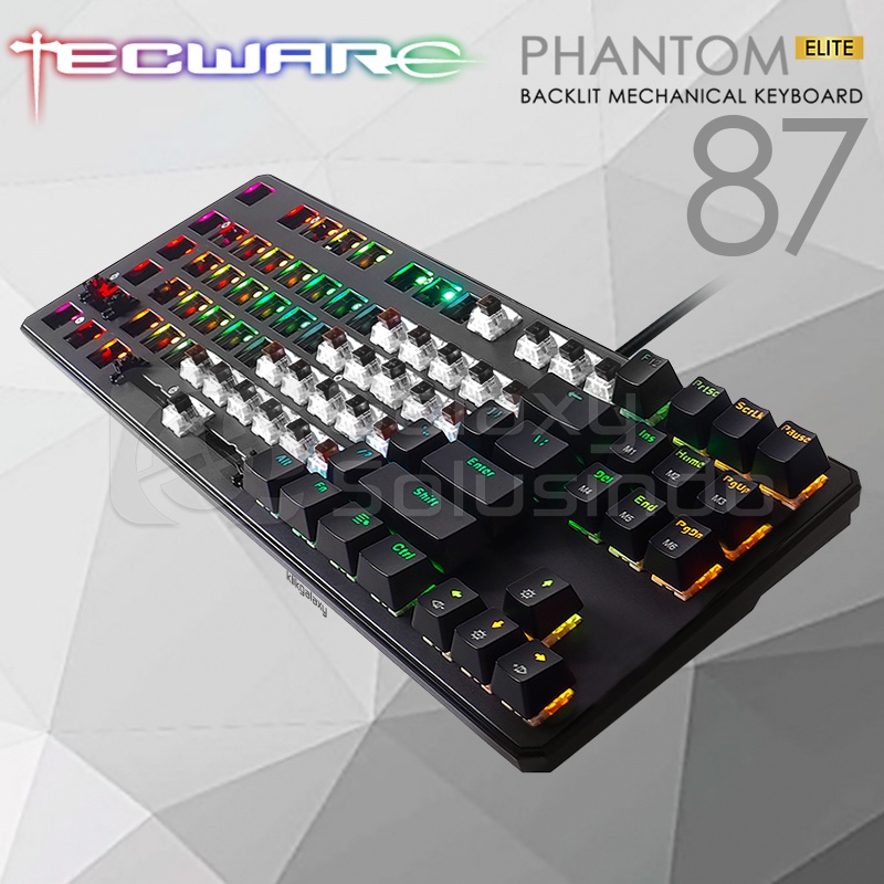 Jual Tecware Phantom Elite Tkl Backlit Mechanical Keyboard Gateron