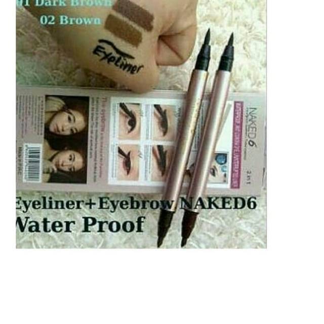 [ ECER ] NAKED 6 EYEBROW TATTO &amp; EYELINER