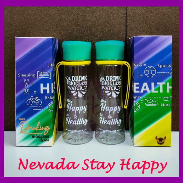 READY Tumbler Mci | Tumbler Bioglass mini | Stay Happy | Tumbler Nevada 600 PROMO