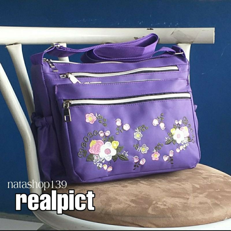 Super Sale 9.9 Fashion Flower Women Bags Tas Selempang Multi-pocket Tas Cantik Wanita Korean