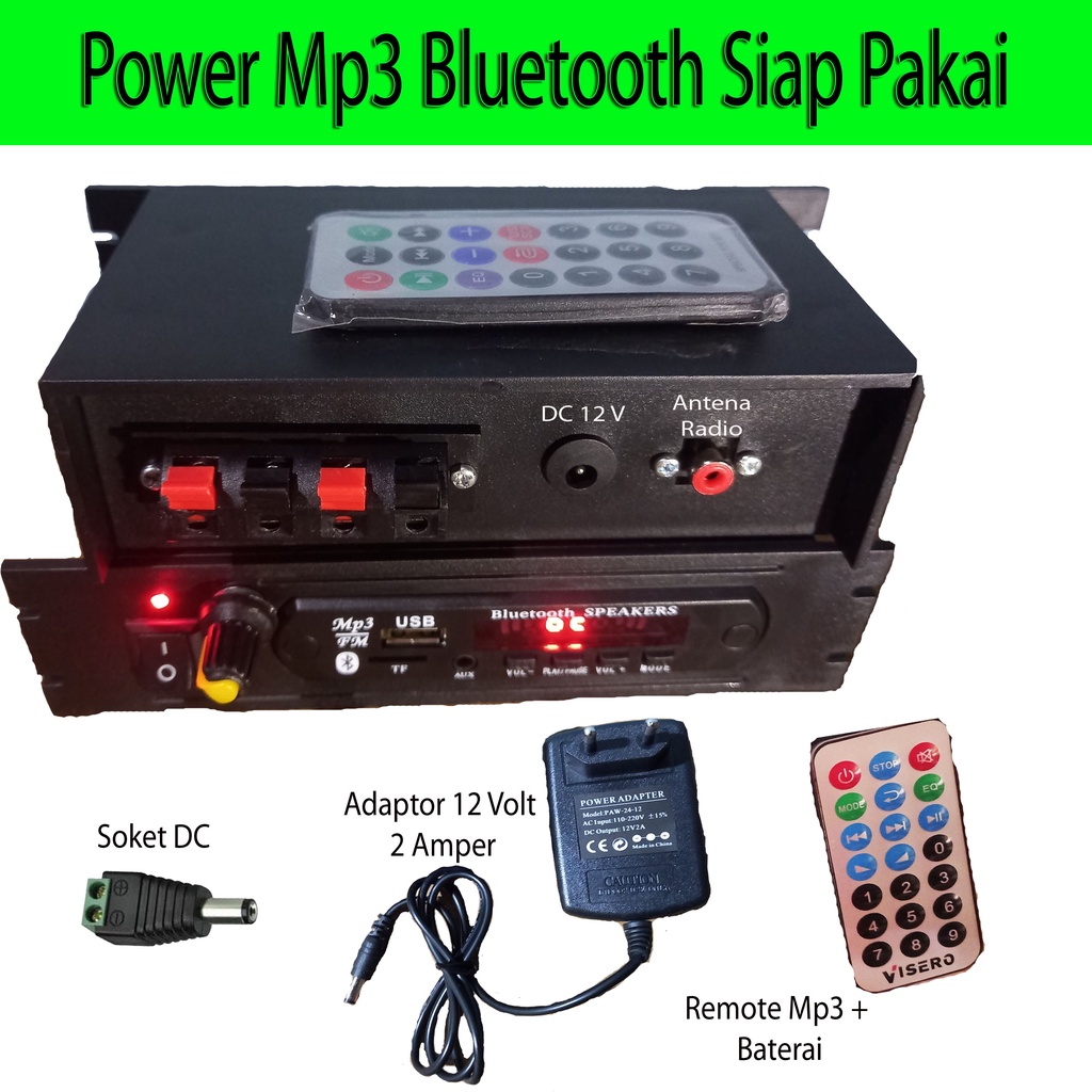 Power MP3 Player Buetooth Stereo Pam 8610 12 Volt