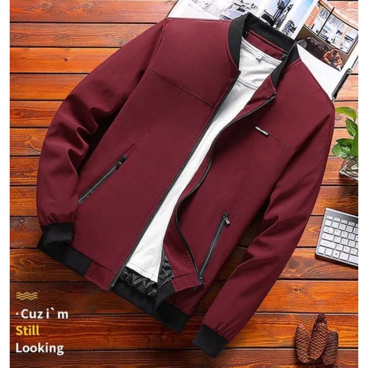 jaket klasik aury bahan import terbaru fashion pria casual / jaket ellegant / jaket kekinian / jaket cowok masa kini