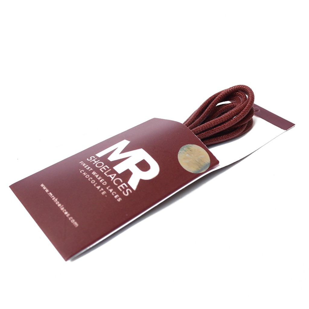 MR Shoelaces RD24 Chocolate (Coklat) Tali Sepatu Lilin 2-3mm Bulat Round 50cm 60cm 70cm 80cm 90cm 100cm 120cm 150cm (Waxed Laces) - Premium Shoelace