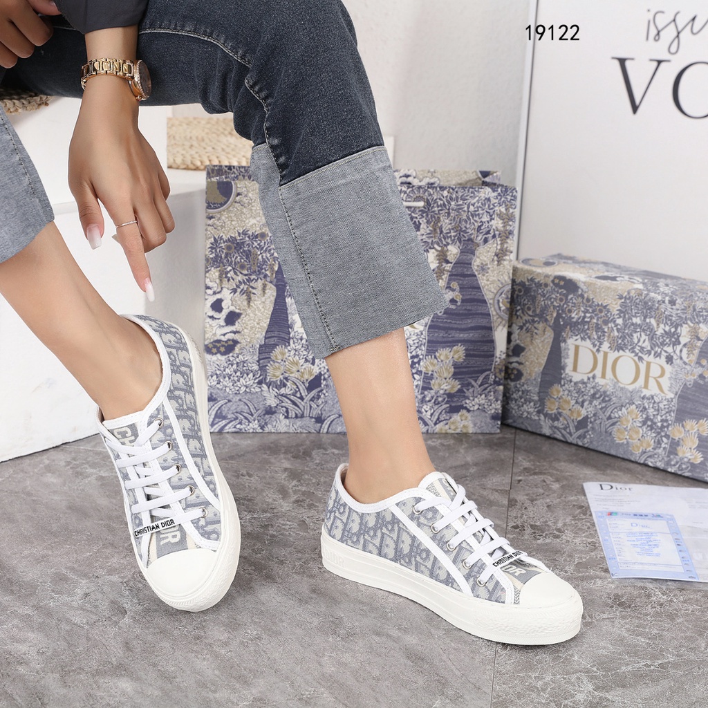 DR Sneaker Oblique Embroidered Cotton #19122