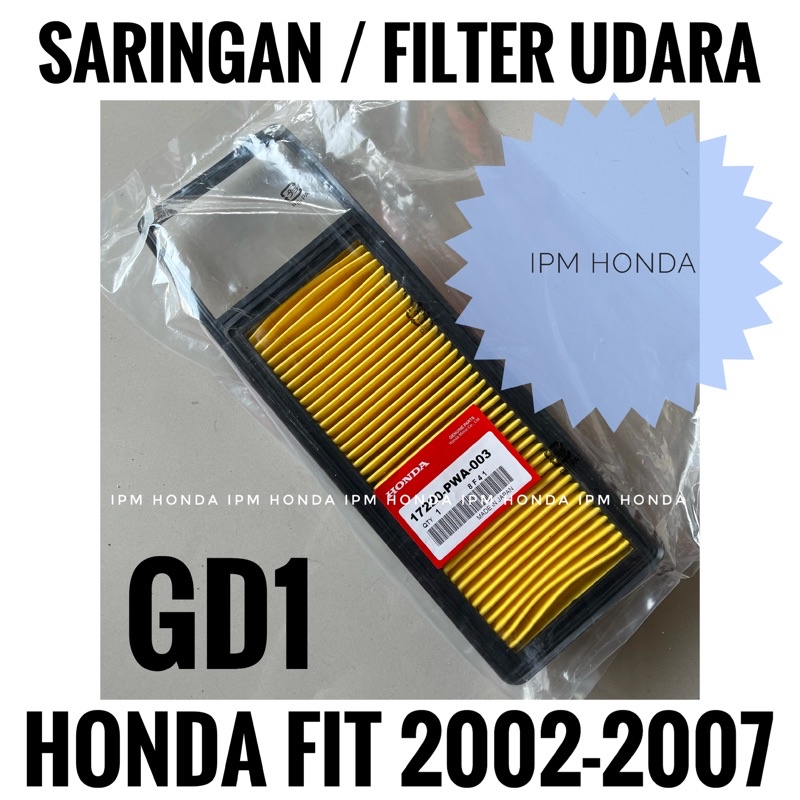 17220 PWA Saringan Air Filter Udara Mesin Honda Mobil FIT GD1 2002 2003 2004 2005 2006 2007