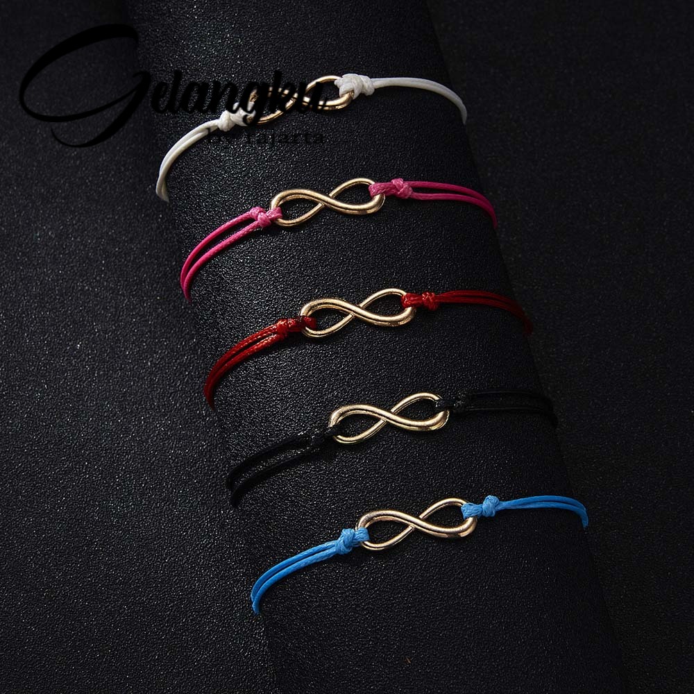 Gelang Tali Pesona Infinity Sederhana