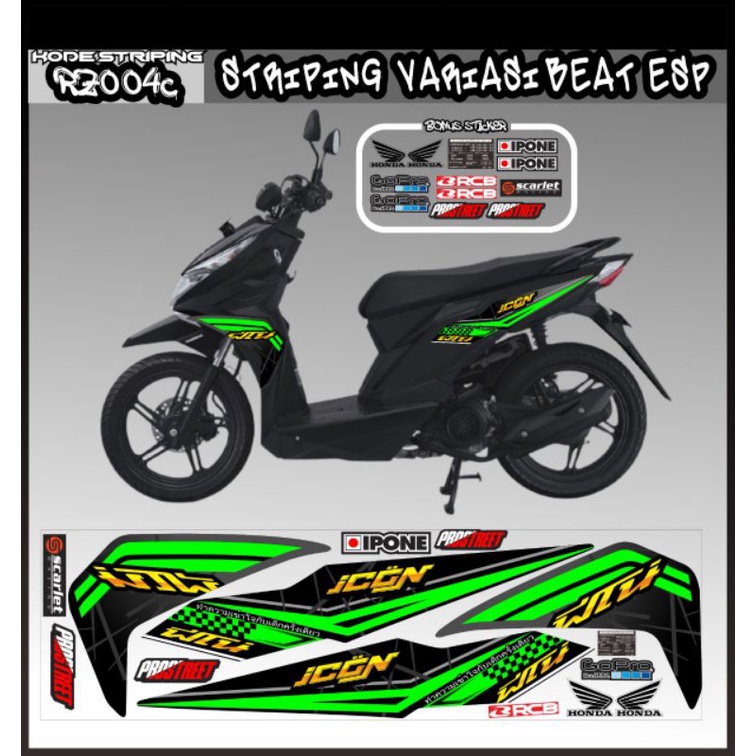 striping beat street/variasi decal beat street/stiker lis beat street