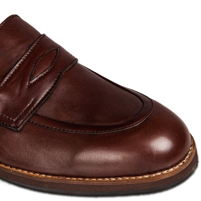 Blake Penny Loafers Brown - Nappa Milano - Sepatu Pria