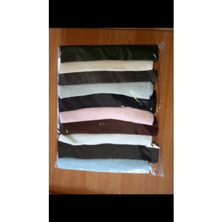 Ciput rajut 1 WARNA /Ciput inner bandana polos salur 1 warna