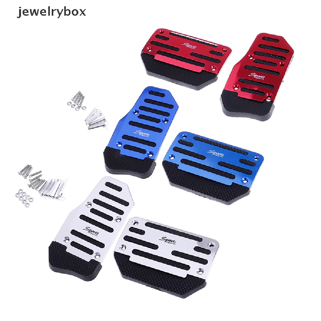 (Box) 2pcs cover pedal Rem Kaki Mobil Otomatis Anti slip