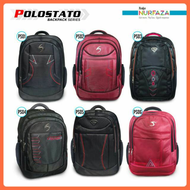 Tas Ransel Laptop ori Polo Stato