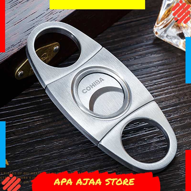 Terlariss !! Pemotong Cerutu Cigar Cutter Double Blade