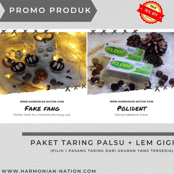 TERLARI5 Fake Fang / Taring Palsu + Lem Gigi
