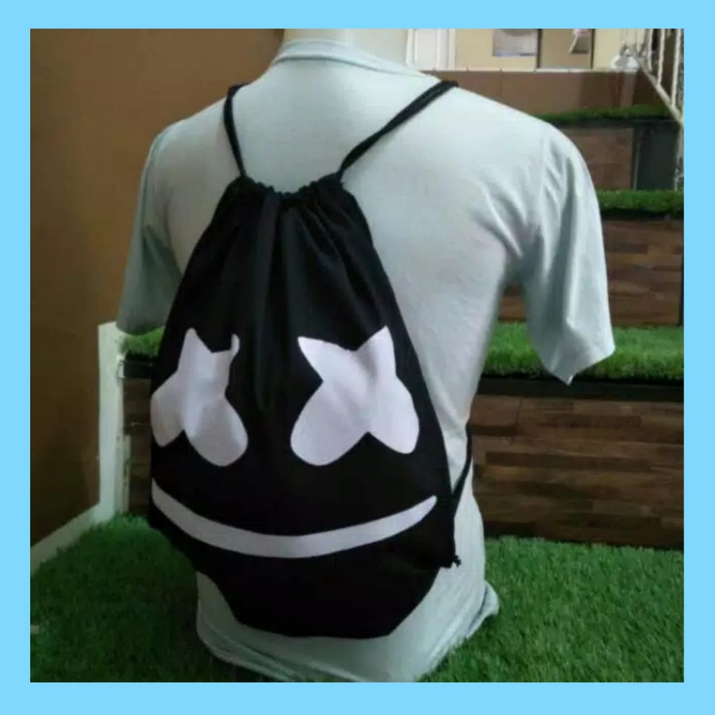 STRINGBAG TAS RANSEL SERUT SABLON |MARSHMELLO bahan drill halus premium