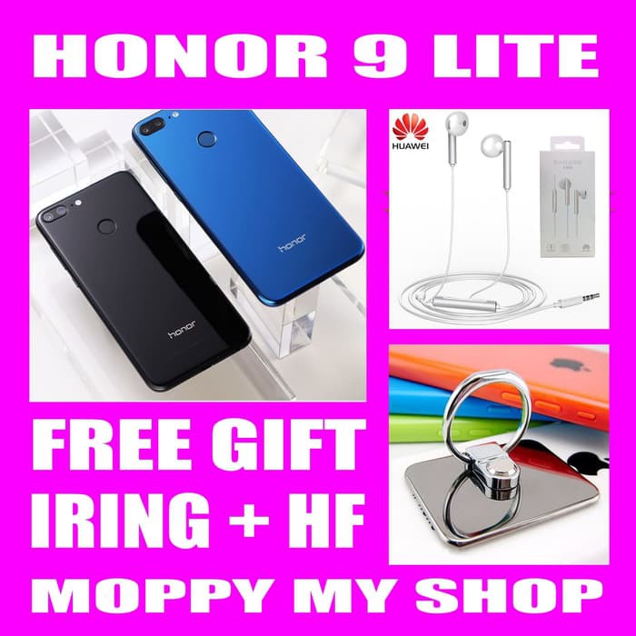 HONOR 9 LITE RAM3GB ROM32GB GARANSI RESMI I COOL 100% - Biru