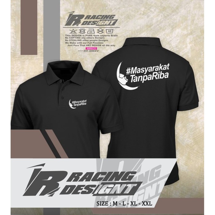 Poloshirt / Kaos Polo Masyarakat Tanpa Riba Terbaru Murah Distro