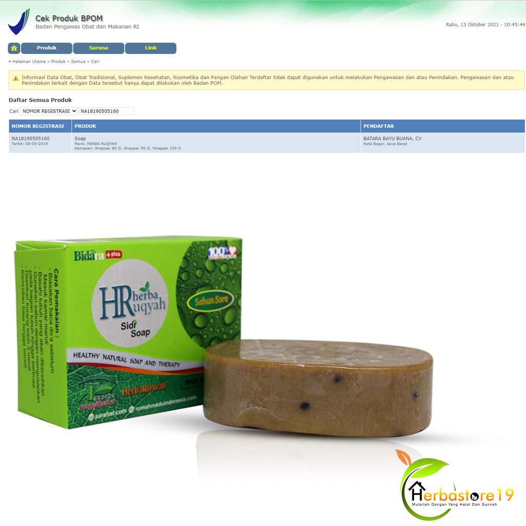Sabun Bidara Obat Gatal Sabun Mandi Batang Sabun Herbal Sabun Bidara Bpom Sabun Herbal Plus - Herbaruqyah Sidr Soap