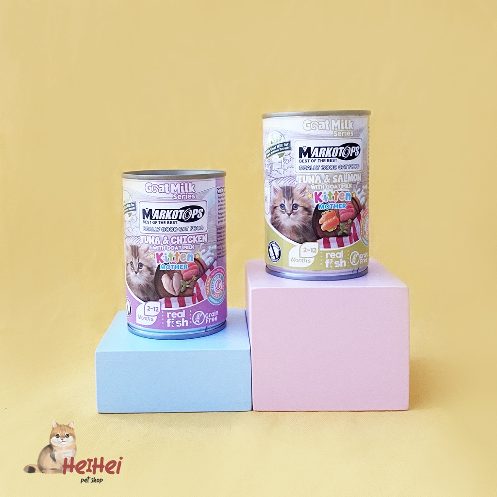 Markotops Kitten Mother Kaleng 400 gr - Makanan Basah Anak Kucing Markotop 400 gr