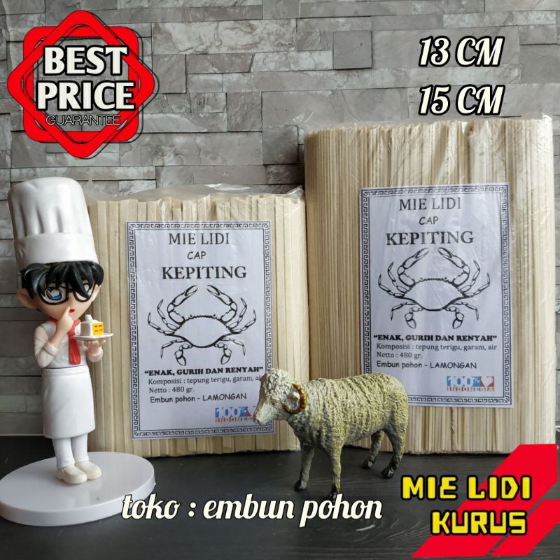 

MIE LIDI MENTAH KURUS CAP KEPITING 1 KG