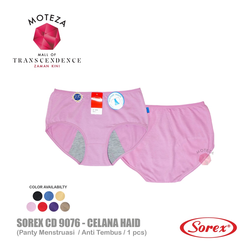 BISA PILIH WARNA Sorex Celana Dalam Wanita - CD 9076 - Sanitary Menstruasi Haid Panty