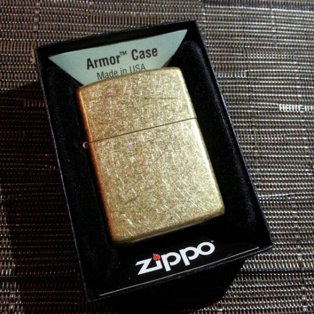 Zippo Original Armor Tumbled Brass 28496