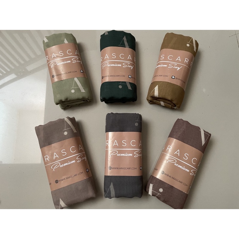 Hijab Segi Empat Monogram Series (Logo A) by Arascarf
