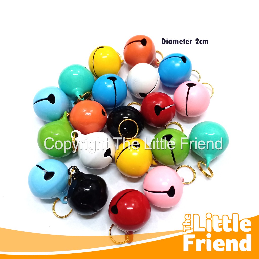 Lonceng/Bell/Kerincingan Kalung Collar Aksesoris Puppy Anjing Kucing Polos dan Karakter