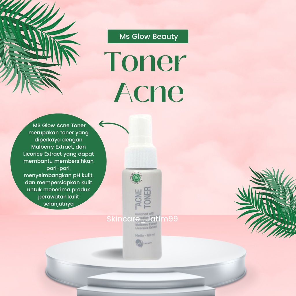 Toner Acne Ms Glow/Ms Glow Toner Acne/Acne Toner Ms Glow