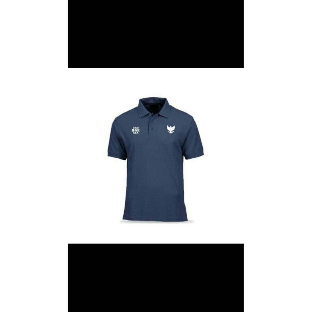 Promo Polo shirt BIG SIZE XXXL XXXXL LOGO GARUDA IND BLUE Murah