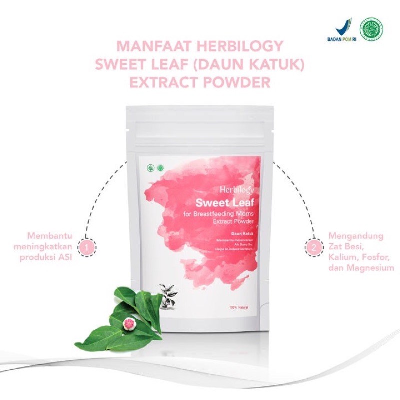 HERBILOGY SWEET LEAF ( DAUN KATUK) EXTRACT POWDER 100Gram