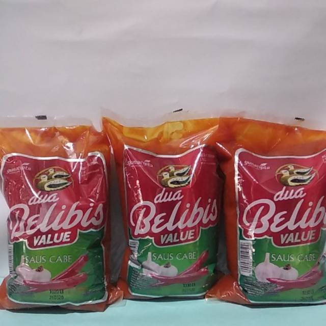 

Saus Sambal Dua Belibis Kemasan Value 1Kg