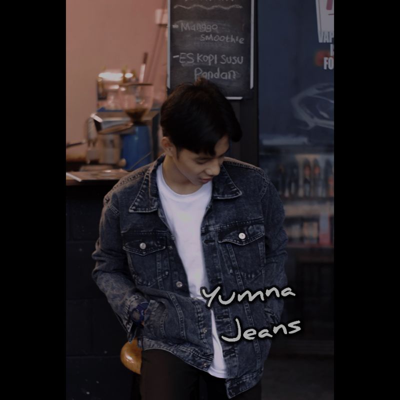 Jaket jeans kualitas distro  kain Premium